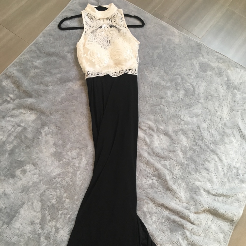 Black & white prom/formal dress